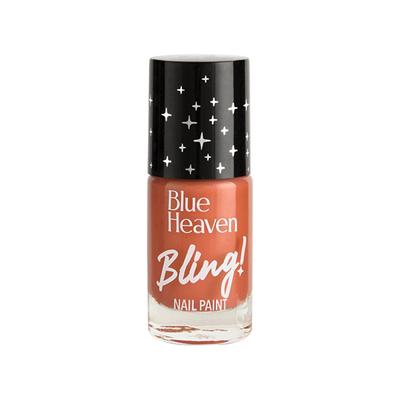 Blue Heaven Bling Nail Paint, Amber Glow-10 8 ml - Nail Polish