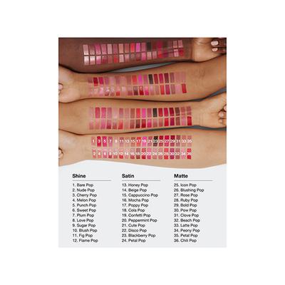 Clinique Pop Longwear Lipstick Bare Pop 3.9 gm - Lipsticks