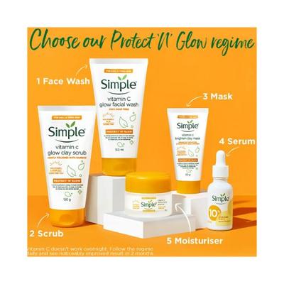Simple Protect N Glow Vitamin C Moisturizing Glow Gel 40gm - Skin-Treatment