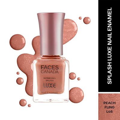 Faces Canada Ultime Pro Splash Luxe Nail Enamel - Peach Fling (L46) 12 ml - Nail Polish