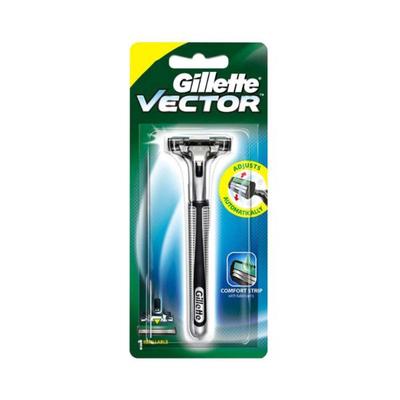 Gillette Vector Plus Manual Shaving Razor 1's - Razors & Cartridges