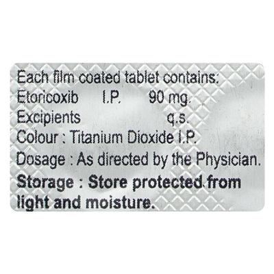Eticox 90mg Tablet 10'S - Pain relief-Nsa