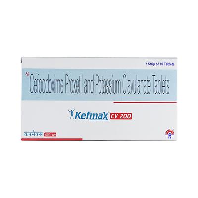 Kefmax CV 200mg Tablet 10'S - Bacterial Infections-Cep
