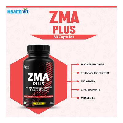 Healthvit ZMA Plus Capsule 60's - Workout Essentials