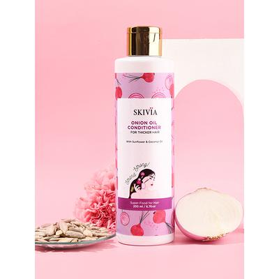 Skivia Onion Oil Conditioner With Sunflower & Coconut Oil -Unisex 200 ml - Conditioners