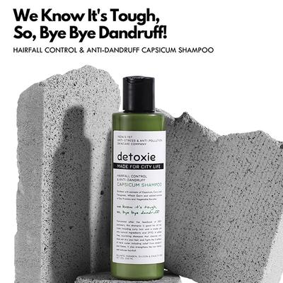 Detoxie Anti-Dandruff and Flake Relief Capsicum Shampoo 200 ml - Shampoos