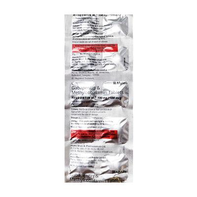 NEURONTIN M 100/500 Tablet 10's - Neuropathic Pain-Dru