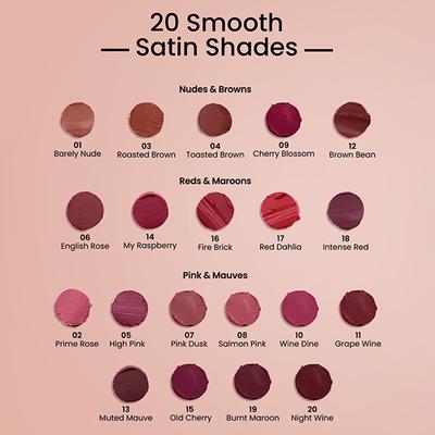 Swiss Beauty Satin Comfort Lipstick-My Raspberry 3 gm - Lipsticks