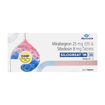 SILOGREAT M 25 Tablet 10's - Bladder And Prostate Disorders-Dru