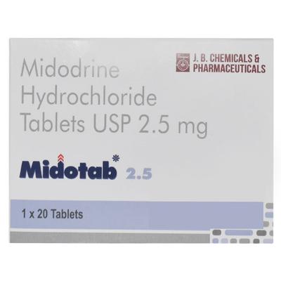 MIDOTAB 2.5 Tablet 20's - Hypotension-Vas