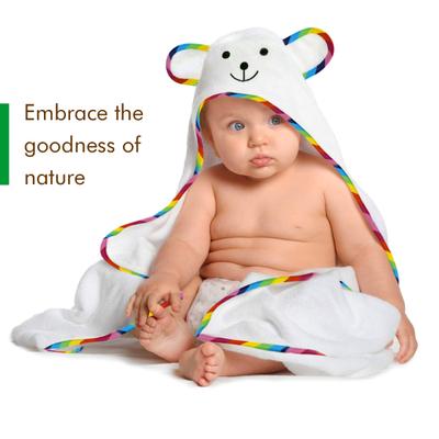 R for Rabbit Bambooberry Hoodie Baby Towel 1's - Bathing Essentials