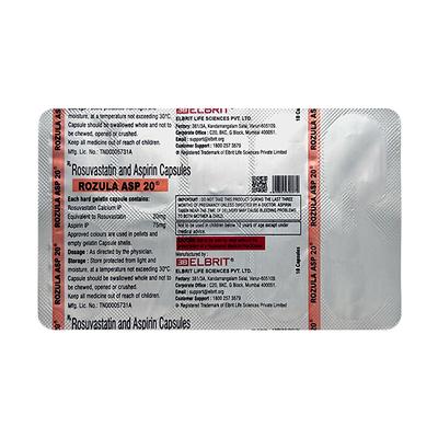 ROZULA ASP 20 Capsule 10's - Blood Clot-Ant
