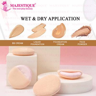 Majestique Powder Puff, Puff, Cotton Pad, Super Soft Pure Cotton Puff 1's - Sponges & Applicators