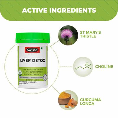 Swisse Ultiboost Liver Detox Tablet 60's - Vital Health