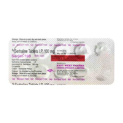 Serjet 100mg Tablet 10'S - Depression-Ant