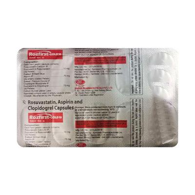 ROZFIRST GOLD 10mg Capsule 10's - High Cholesterol-Dys