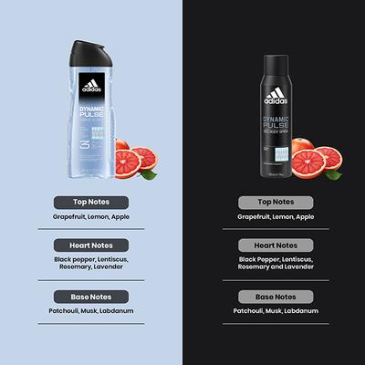 Adidas Dynamic Pulse Deodorant 150ml + 3-In-1 Shower Gel 400ml 2's - Men Deodorants/Roll-Ons