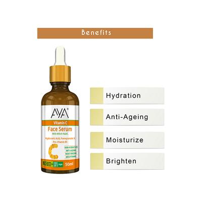 Aya Vitamin C Face Serum For Skin Hydration No Paraben, No Silicone, No Mineral Oil 50 ml - Face Serum