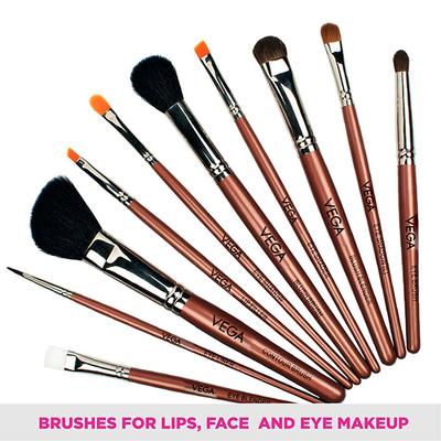 Vega Set Of 10 Brushes (LK - 10) 316.5 gm - Face Brush