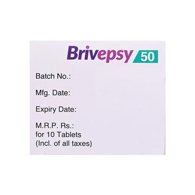 BRIVEPSY 50 Tablet 10's - Epilepsy/Convulsion-Ant
