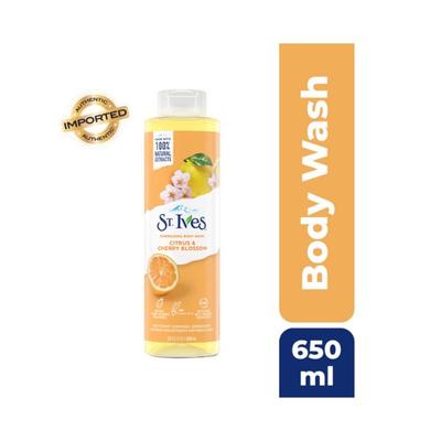 St. Ives Soothing Body Wash - Citrus & Cherry Blossom 650 ml - Shower Gels & Body Wash