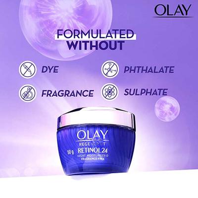 Olay Retinol Kit for Overnight Repair - Retinol Cream with Free Cleanser, 24h Hydration 1's - Night Cream