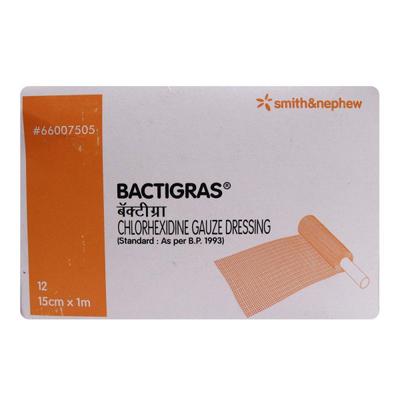Smith & Nephew Bactigras Roll Gauze Dressing 15 Cm X 1 M 1'S - Tapes & Films