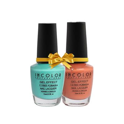 Incolor Gel Effect Matte Nail Enamel Combo 15 Pack Of 02 (87-101) 15 Ml - Nail Polish