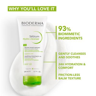 Bioderma Sebium Hydra Cleanser 200 ml - Face Wash & Cleansers