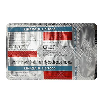 LINAXA M 2.5/1000 Tablet 10's - Diabetes-Ant