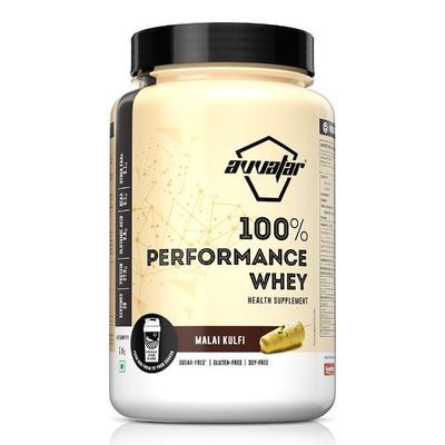 Avvatar 100% Performance Whey - Malai Kulfi Flavour (Jar) 1 kg - Whey Proteins