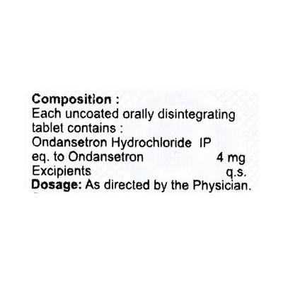 ONDENTRU 4mg Disintegrating Tablet 10's - Vomitting/Emesis-Ant