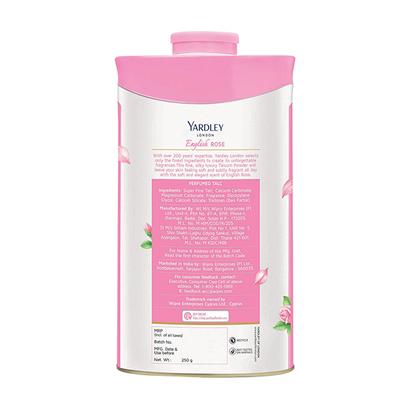 Yardley London Perfumed Talc - English Rose 250 gm - Talcum Powders