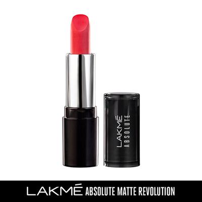 Lakme Absolute Matte Revolution Lip Color 403 Coral Pink 3.5 Gm - Lipsticks