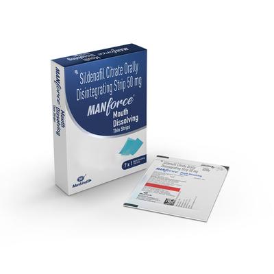 MANFORCE MOUTH DISSOLVING THIN Strips 1's - Impotence/Erectile Dysfunction (Ed)