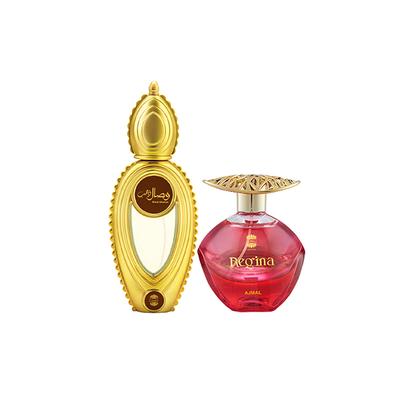 Ajmal Wisal Dhahab EDP Fruity Floral Perfume And Regina EDP Floral Fruity Perfume 150 ml - Perfumes (Edt/Edp)