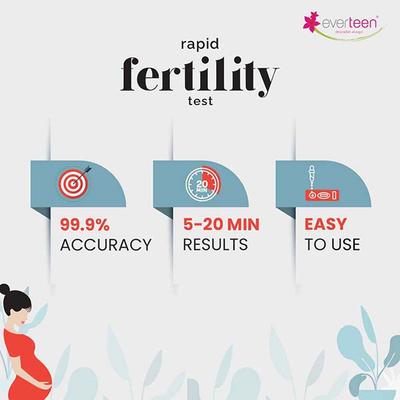 everteen Rapid Fertility Test for Women - 1 Pack (5 Devices) 1's - Others