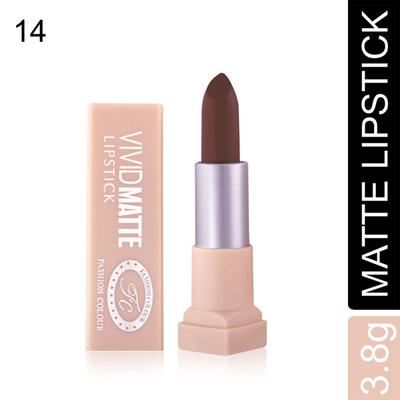 Fashion Colour Vivid Matte Lipstick, 14 Full Cherry 3.8 gm - Lipsticks