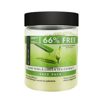Berina Go Glow By Berina Aloevera & Tea Tree Extract Face Pack 500 ml - Face Packs