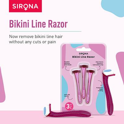 Sirona Bikini Line Razors 3's - Hair Removal Accessories