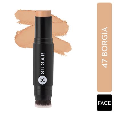 SUGAR Cosmetics Ace Of Face Foundation Stick - 47 Borgia (Medium Tan Warm Undertone) 12 gm - Foundation