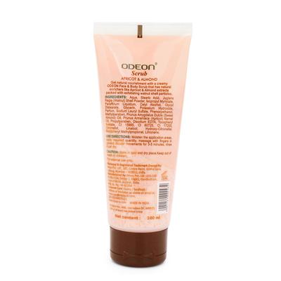 Odeon Apricot & Almond Face And Body Scrub 100 ml - Scrubs & Exfoliants