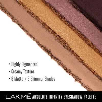 Lakme Absolute Infinity Eye Shadow Palette Soft Nudes 12 Gm - Eye Shadow Palettes