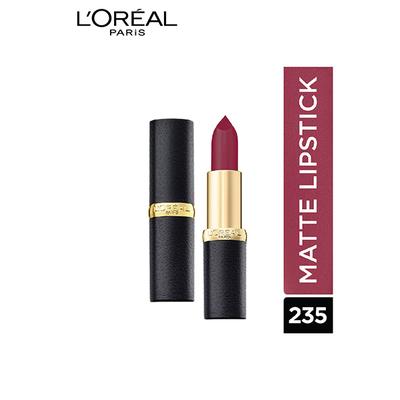 L'Oreal Paris Color Riche Moist Matte Lipstick, 235 Plum Mannequin 3.7 Gm - Lipsticks