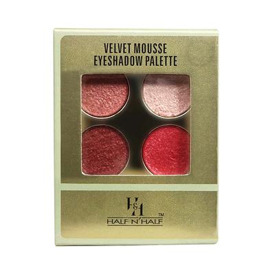 Half N Half Velvet Mousse Eyeshadow Palette, Multicolor - 06 3.2 gm - Eye Shadow Palettes