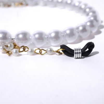 Modisch White Pearls Small Moti Chain Sunglasses Chain (JC-1409) 1's - Wearables Sunglasses