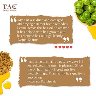 TAC The Ayurveda Co. Miraculous Methi, Bhringaraj and Amla Hair Oil 150 ml - Personal Care (Ayush)