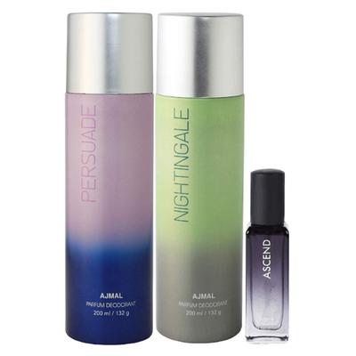 Ajmal Persuade & Distraction Deo Each & Ascend EDP 20Mlpack Of 3 For Men & Women 420 ml - Perfumes (Edt/Edp)