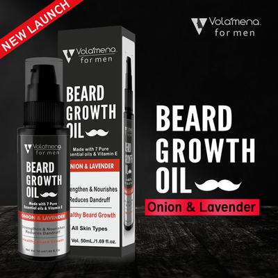 Volamena Beard Growth Oil - Red Onion & Lavender 50 ml - Beard Oil
