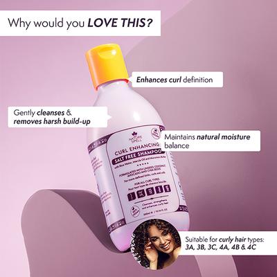 Nature Spell Curl Enhancing Shampoo - Sulphate Free 300 ml - Shampoos